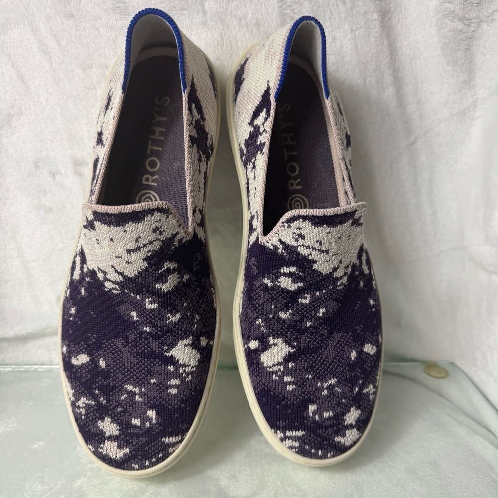 Rothy's Shibori Tie Dye Limited Edition Sneakers Slip-On Casual Shoes SZ 8 - Picture 10 of 10